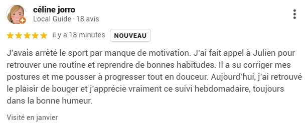 avis sur julien coach sportif hossegor capbreton